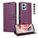 thumbnail image 4 of Premium Wallet Case for Xiaomi Redmi Note 12 4G with Card Slots & Kickstand, Flip Cover Purple, 4 of 6