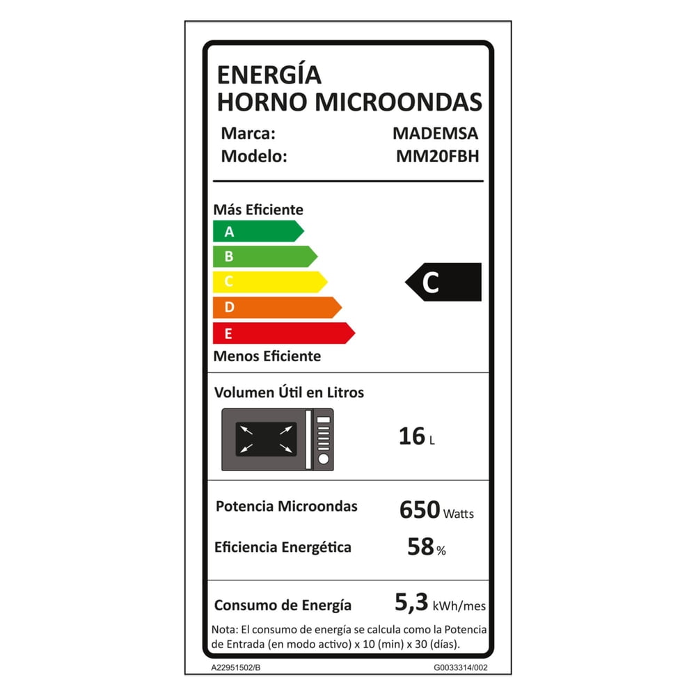 Mademsa MM20FBH 20 L Negro, foto 9