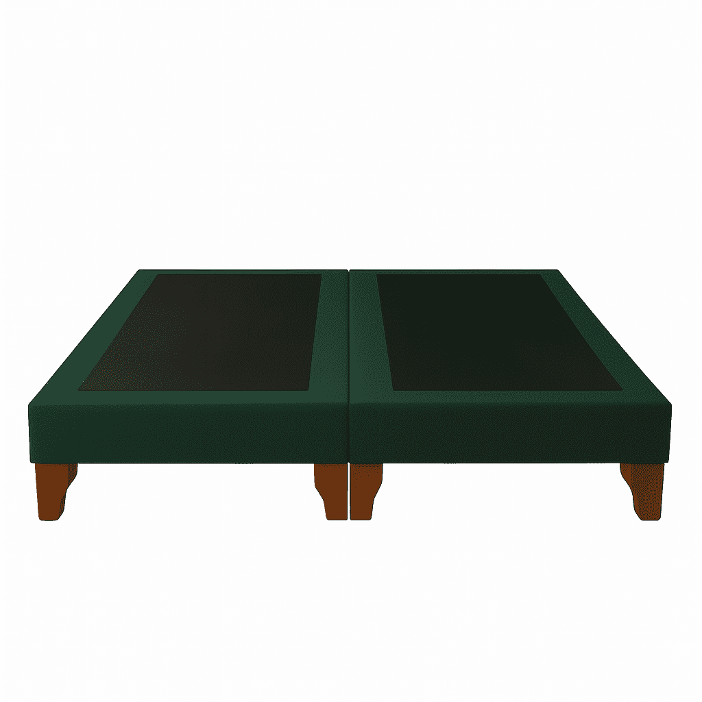 Ethan Desing - Base De Cama 2 Plazas Verde Botella