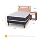 thumbnail image 3 of Cama Europea Curve New Ortopedic 1.5 Plazas Olmo, 3 of 10