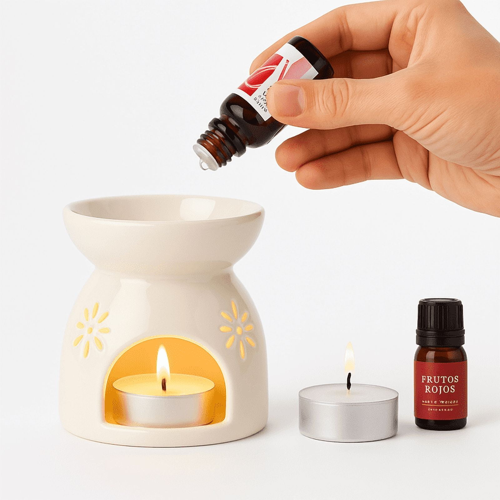 Cn Difusor - Porta Vela Quemador De Aceite Aromatizador Difusor Hogar