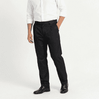 T-World - Pantalón Trabajo Ejecutivo Hombre Gabardina Premium Negro