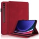 thumbnail image 1 of Funda con relieve del Árbol de la Vida para tablet Samsung Galaxy Tab S9/8 Ultra con soporte, ranuras para tarjetas y soporte para lápiz óptico. Rojo, 1 of 6