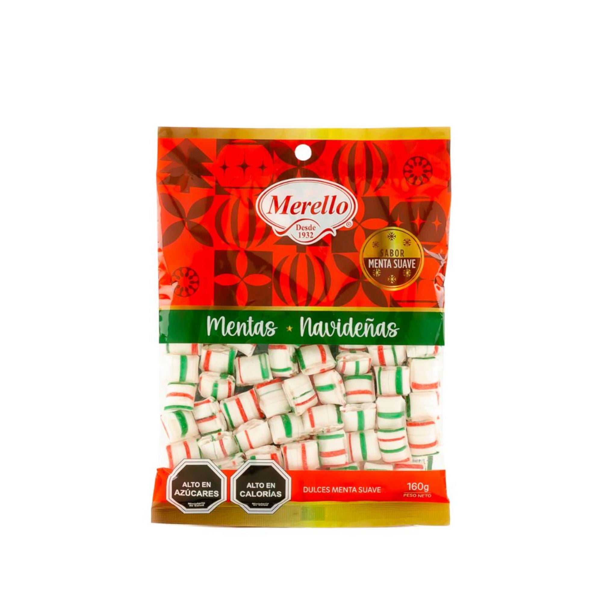 Caramelos Menta Navideña 160 g Merello