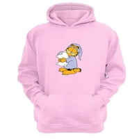 Genérico - Polerón Canguro Garfield Rosa Talla M Unisex
