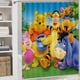 thumbnail image 5 of Winnie Pooh-theme 4-Piece Shower Curtain Set with Rugs, Waterproof Bathroom Decor Set Includes Bath Mat, U-Shaped Rug, Toilet Lid Cover and Curtain with Hooks, 5 of 6
