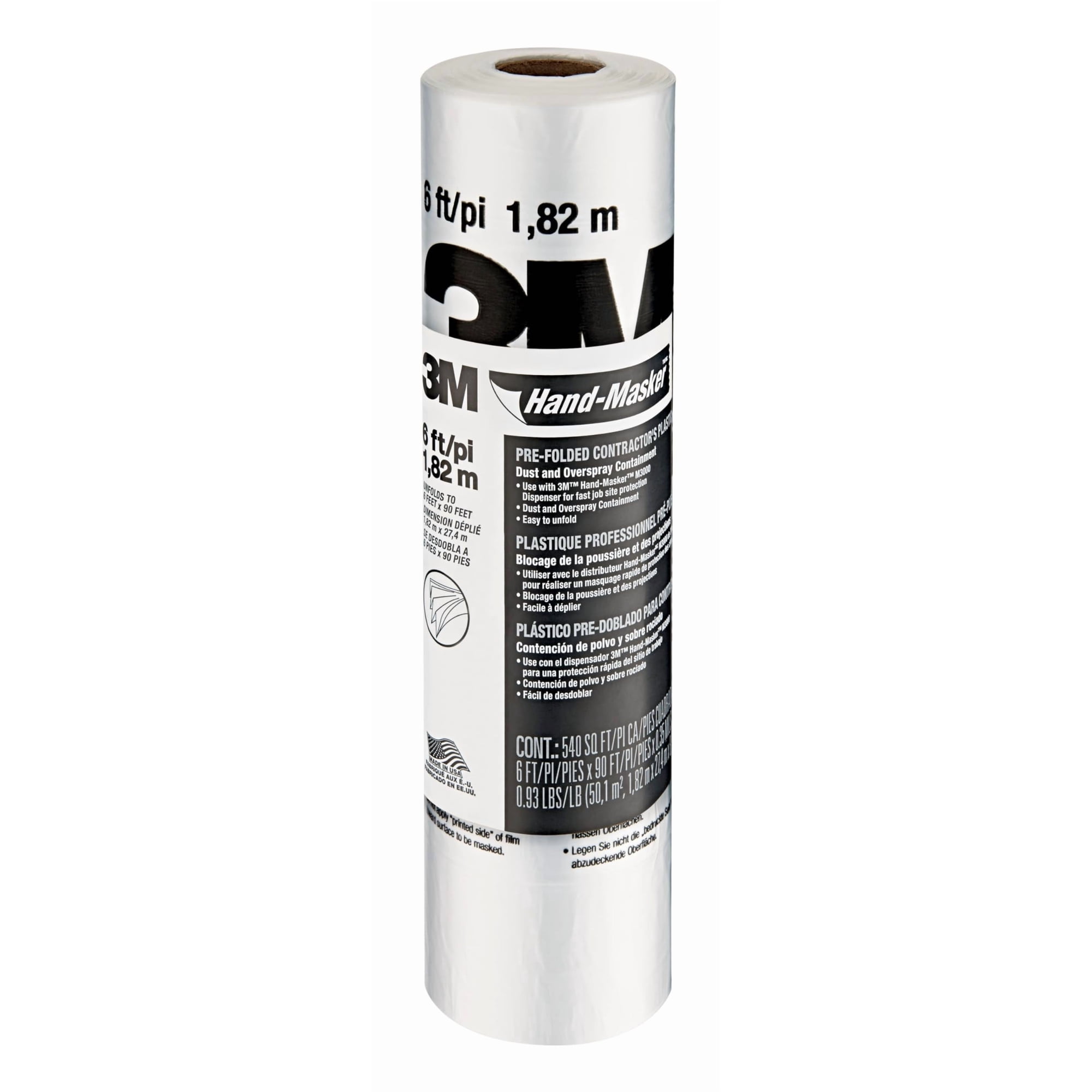 Película Plástica 3m Handmasker Contractor, 72 X 90 Pies, Para Pintar