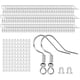 thumbnail image 1 of 100x Juego De Ganchos Para Pendientes Tapones Para Los Oídos De Anzuelo Para Hacer Joyas DIY Plata, 1 of 4