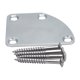 thumbnail image 5 of Placa De Cuello De Guitarra Eléctrica Cromada Placa De Cuello De Metal Con Tornillos Para Strat Tele, 5 of 5