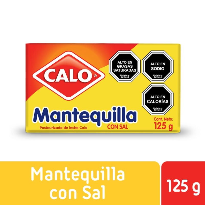 Mantequilla Con Sal Tradicional 125 g Calo