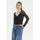 thumbnail image 2 of Polera Mujer Escote Recogido Negro, 2 of 4