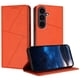 thumbnail image 1 of Funda Cartera Magnética para Samsung Galaxy S25 FE Protección Antichoque con Ranuras Naranja, 1 of 6