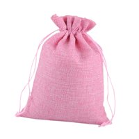 Magideal - 50X Bolsas De Regalo Con Cordón Bolsa Con Cordón Bolsa Para Envolver Dulces Bolsas Para Dulces Bolsas De Regalo Para Golosinas Comestibles Cumpleaños Rosa