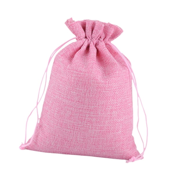 50x Bolsas de regalo con cordón Bolsa con cordón Bolsa para envolver dulces Bolsas para dulces Bolsas de regalo para golosinas Comestibles Cumpleaños Rosa