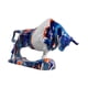 thumbnail image 4 of Estatua De Ganado Con Detalles Vívidos, Figura De Toro De Resina Para Estante, Sala De Estar, Interior, Azul Y Blanco, 4 of 5