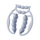 thumbnail image 3 of Rodillo Masajeador De Piernas De 21 Ruedas Para Entrenamiento Muscular, Muslos Y Pantorrillas, Gimnasio, Azul, 3 of 5