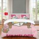 thumbnail image 1 of Pink my bunny melody anime cartoon bedding set Boys Gir kids cotton duvet cover and pillow cases-gir-3 pieces-Queen waii anime, 1 of 5