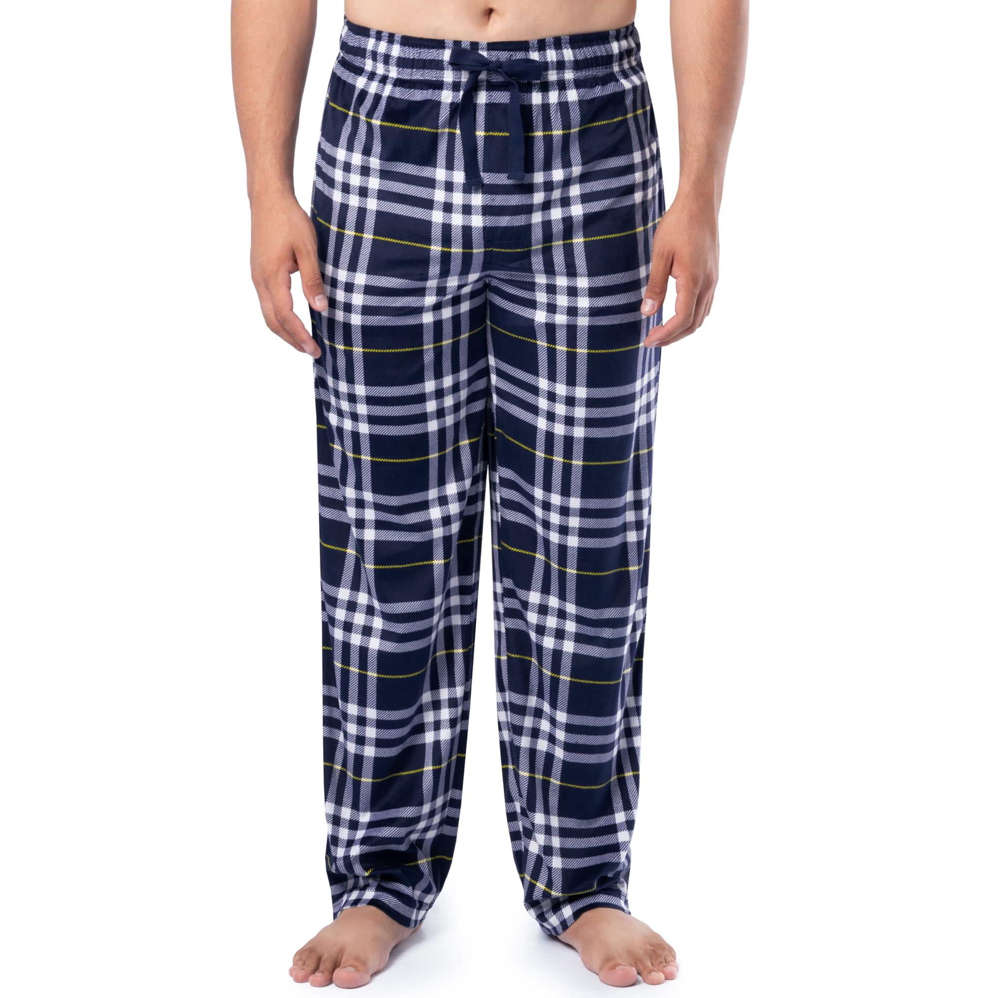 Pantalón De Pijama Izod De Forro Polar Sedoso Para Hombre, Azul Marino, Talla Xl