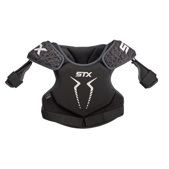 Hombrera de lacrosse STX Stallion 75 negro/gris para niños