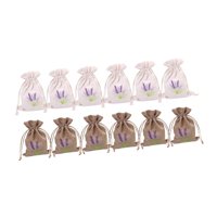 Magideal - 12 Bolsas Bordadas Con Cordón, Bolsas Con Cordón, Bolsas Para Envolver Regalos Para Almacenamiento Diario, Cumpleaños, Especias, Fiesta De Acción De G