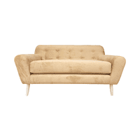Muebles New - Sofa Dos Cuerpos Camel Felpa