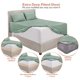 thumbnail image 3 of Juego de sábanas Hearth & Harbor Luxury Soft Split King Green, 3 of 8