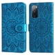 thumbnail image 1 of Funda tipo cartera FOXDOCK para Samsung Galaxy S20 FE , diseño girasol en relieve, cuero PU, cierre magnético, soporte y tarjetero, 1 of 5