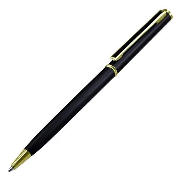 Bolígrafo Metálico Tourist Negro - Escritura Suave Negro