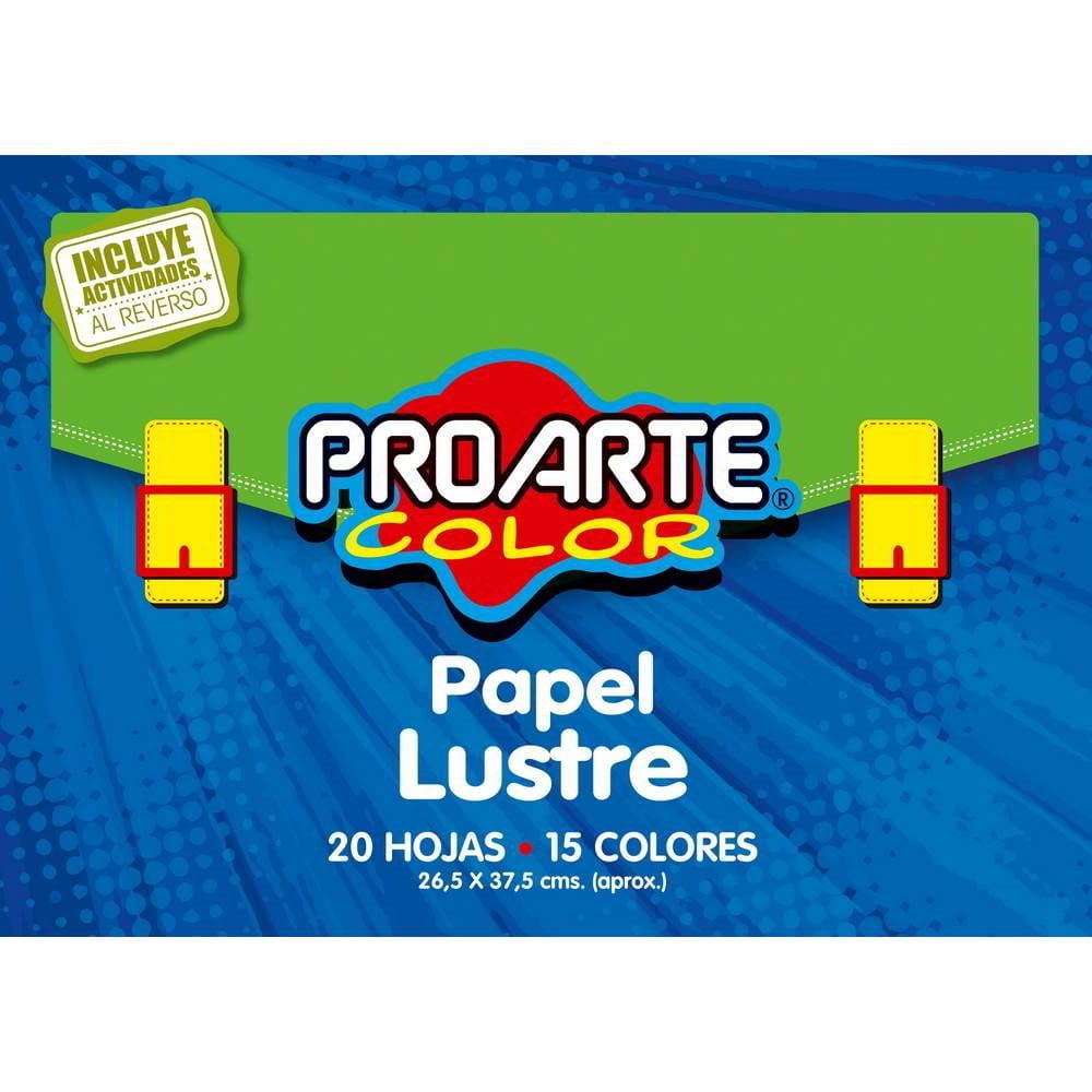 Proarte - Papel Lustre 20 Pliegos