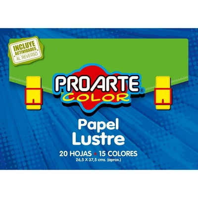Papel Lustre 20 Pliegos 1 Un Proarte