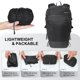 thumbnail image 3 of Mochila IX INOXTO 15L/22L Plegable Impermeable Negra, 3 of 7
