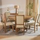 thumbnail image 3 of Juego Comedor Leeds Redondo 150 Cm 6 Sillas Café - Roble, 3 of 8