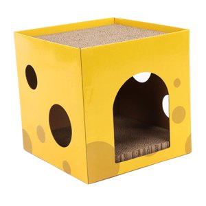 Ioensy - Protector De Muebles De Casa Corrugado Para Gatos, Juguete Con Garra De Conejo, Tablero Para Rascar, 30X30X30Cm