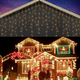 thumbnail image 3 of Cascada Luces Led Cortina Navidad Boda Matrimonio Fiestas, 3 of 5