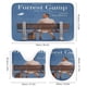 thumbnail image 3 of Forrest Gump-theme 4-Piece Shower Curtain Set with Rugs, Waterproof Bathroom Decor Set Includes Bath Mat, U-Shaped Rug, Toilet Lid Cover and Curtain with Hooks, 3 of 6
