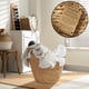 thumbnail image 2 of Cesta de almacenamiento Casafield, tamaño grande, para lavandería, con forma de jacinto, 2 of 7