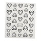 thumbnail image 5 of Heart Love Nail Art Stickers Dise?os De U?as Heart Love Para U?as Acrílicas Femeninas Negras, 5 of 5