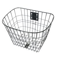 Ioensy - Cesta Para Manillar, Alforja Para Bicicleta, Cesta Delantera Para Bicicleta Escolar, Bicicleta Para Niños, Color Negro