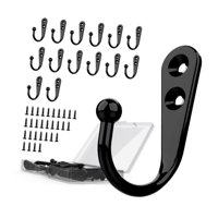 Bothyi - 15 Ganchos Para Colgar En La Pared Con Tornillos Para Puertas De Estilo Rústico.