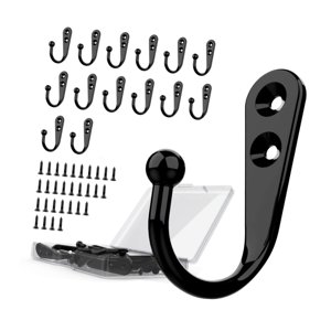 Bothyi - 15 Ganchos Para Colgar En La Pared Con Tornillos Para Puertas De Estilo Rústico.
