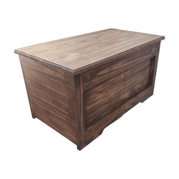 Baúl Madera Tinte Nogal Oscuro