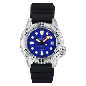 Reloj Ratio Freediver Professional 500M Zafiro Automático Esfera Azul Para Hombre 32Gs202A-Blu
