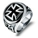 thumbnail image 1 of Anillo Sello Hombre Royal Madriz Cruz Medieval Acero, 1 of 3