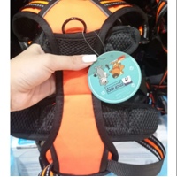 Genérico - Chaleco Arnes Para Perros Naranja Mascotas