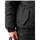thumbnail image 5 of INSPIRE CHIC Chaqueta Recortada de Mujer con Ribete de Piel Sintética, Estilo Oversized, Forrada de Forro Polar, Ajustable, Grande, Negra, 5 of 6