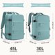 thumbnail image 2 of Mochila de Viaje Coowoz 45L Expandible Impermeable, 2 of 3