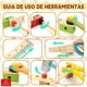 thumbnail image 2 of Caja De Herramienta Madera Juguete Didáctico Montessori Niño, 2 of 9