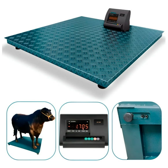 Balanza Plataforma Pesa Digital Industrial 3 Ton 1mtr X 1mtr