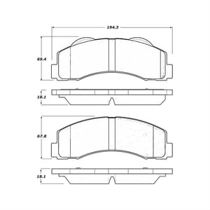 Pastillas Freno Para Auto Powerstop 17-2087