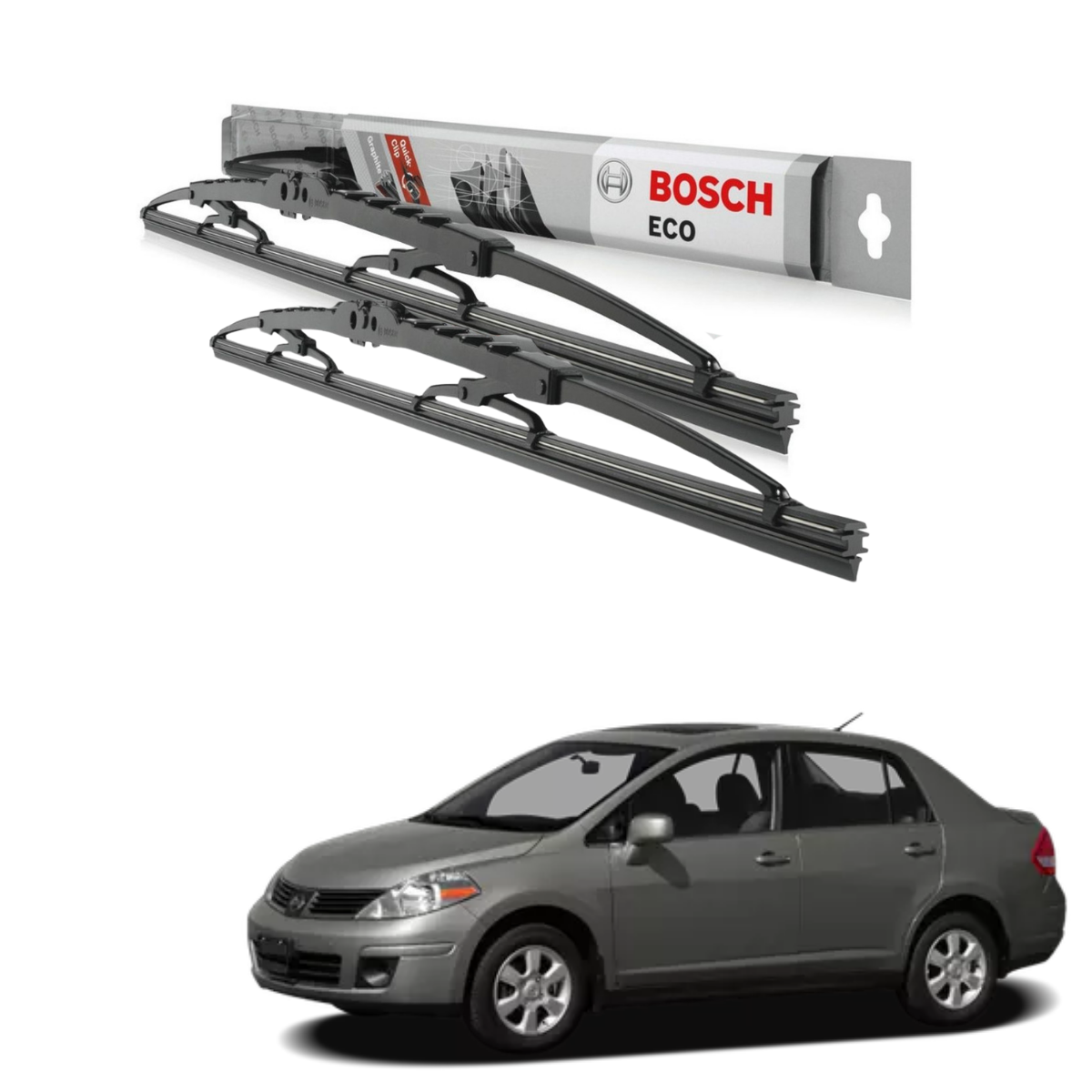 Plumillas Bosch Eco Para Nissan Tiida 2006-2018